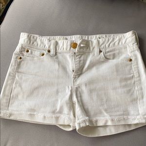 J.Crew White Denim Shorts - size 24